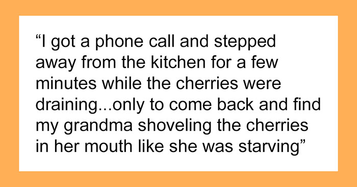Old Lady Steals Brandy-Soaked Cherries Her Granddaughter Had Made For A Catering Event, Faces Hangover